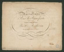 Partition complète, Six Variations on an Original Theme en D major, Op.76 par Ludwig van Beethoven