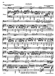 Partition de piano, violoncelle Concerto No.2 Op.30, Goltermann, Georg