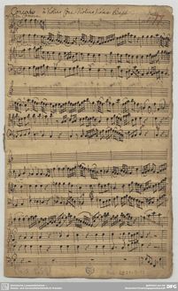 Partition complète, violon Concerto en F major, F major, Pisendel, Johann Georg