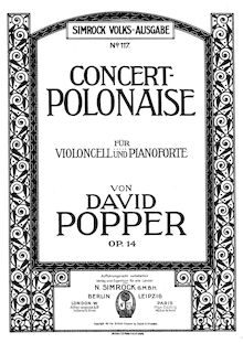 Partition complète et , partie, Concert Polonaise, Op14