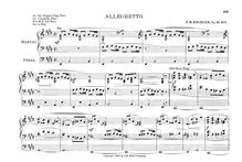 Partition No.1: Allegretto, 4 Compositions pour orgue, Op.39, Kroeger, Ernest Richard