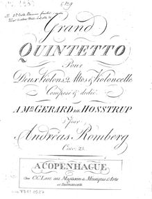 Partition parties complètes, Grand Quintetto Pour 2 Violons, 2 Altos & Violoncelle
