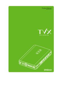 Notice HD Multimedia Player DViCO  TViX Mini C-2000U Lite