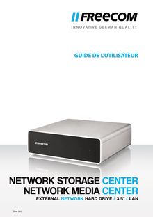 Notice Disque dur externe Freecom  Network Storage Center