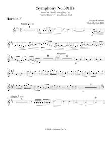 Partition cor, Symphony No.39  Irish Green , G major, Rondeau, Michel par Michel Rondeau