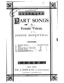 Partition , Commencement Song, 5 , partie chansons pour féminin voix