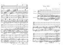 Partition complète, Klaviertrio Nr.1, Op.3, F Major, Volkmann, Robert