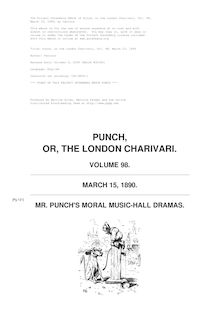 Punch, or the London Charivari, Vol. 98, March 15, 1890