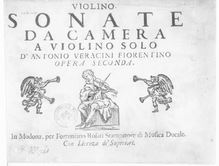 Partition parties complètes, violon sonates, Op.2, Veracini, Antonio