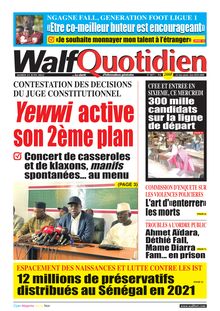 Walf Quotidien n°9071 - Du mardi 21 juin 2022
