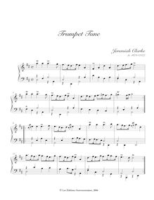 Partition complète, trompette Tune, Keyboard: organ or harpsichord