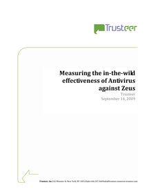 Measuring the in-the-wild effectiveness of Antivirus against Zeus