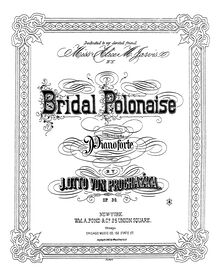 Partition complète, Bridal Polonaise, E♭ major, Prochaźka, J. O. von