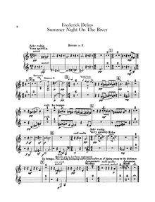 Partition cor 1/2 (en F), 2 pièces pour petit orchestre, Delius, Frederick
