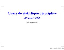 Cours de statistique descriptive