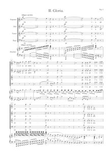 Partition , Gloria, Mass en C, Op.86, C major, Beethoven, Ludwig van