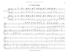 Partition , Alla Hornpipe, Water Music, HWV 348-350, Wassermusik ; The Celebrated Water-Musick