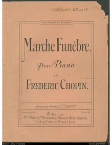 Partition Marche Funèbre - Chopin