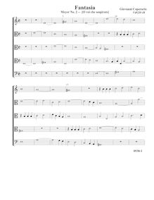 Partition complète (Tr A T T B), Fantasia pour 5 violes de gambe, RC 71