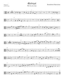 Partition ténor viole de gambe 2, alto clef, Madrigali a 5 voci, Libro 3 par Benedetto Pallavicino