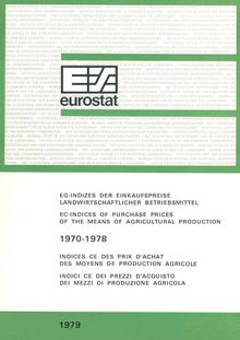 EC-indices of purchase prices of the means of agricultural production 1970-1978