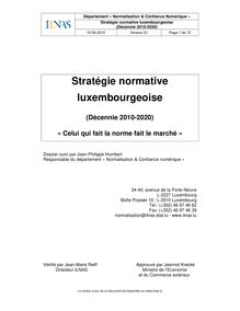 Stratégie normative luxembourgeoise