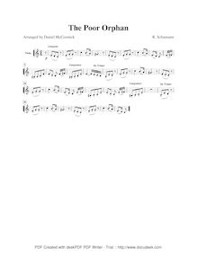Partition violon III (viole de gambe), Album für die Jugend, Album for the Young par Robert Schumann