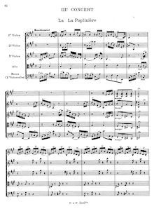 Partition Concert III, 6 Concerts Transcrits en Sextuor, Rameau, Jean-Philippe