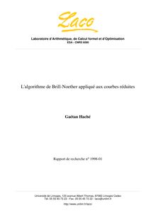 Laboratoire d Arithmétique de Calcul formel et d Optimisation ESA CNRS