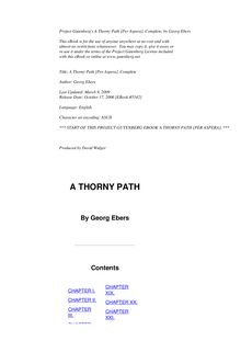A Thorny Path — Complete