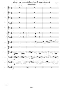 Partition , Adagio, violon Concerto No.1, Plante, Cyril