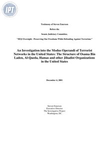 An Investigation into the Modus Operandi of Terrorist Networks in ...