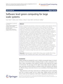 Software level green computing for large scale systems