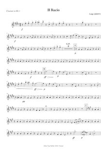 Partition clarinette 1, 2, 3 (en B♭), Il bacio, Arditi, Luigi