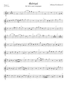Partition ténor viole de gambe 2, octave aigu clef, Madrigali a 5 voci, Libro 2 par  Alfonso Ferrabosco Sr.