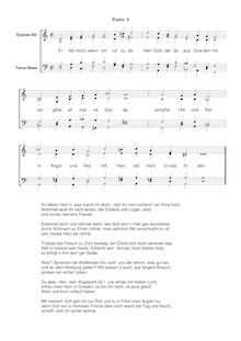 Partition Ps.4: Erhör mich, wenn ich ruf zu dir, SWV 100, Becker Psalter, Op.5