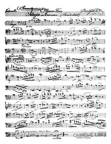 Partition de violoncelle, Eleanora Duse, Characterstück