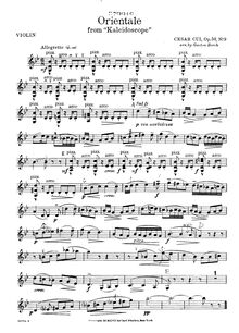 Partition violon, Kaleidoscope, 24 morceaux pour violin et piano