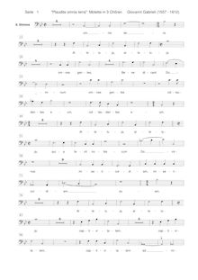 Partition Ch.2 - basse, Sacrae symphoniae, Gabrieli, Giovanni