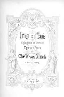 Partition complète, Iphigénie en Tauride, Tragédie en quatre actes par Christoph Willibald Gluck