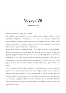 Voyage VII