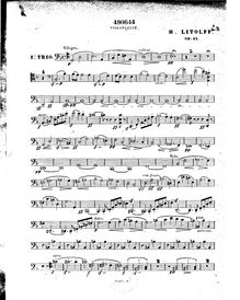 Partition de violoncelle, Piano Trio No.1, Op.47, 1er grand trio pour piano, violon et violoncelle, oeuv. 47