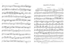 Partition parties complètes, corde quatuor en D minor, D minor, Ouseley, Frederick Arthur Gore