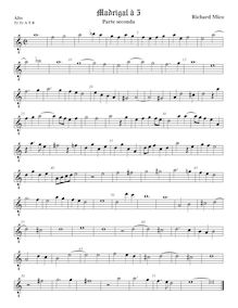 Partition ténor viole de gambe 1, octave aigu clef, Latral, Parte seconda