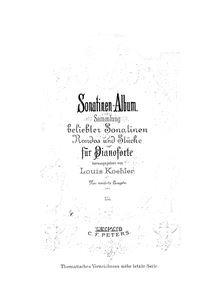 Partition complète, Sonatina Album, Various