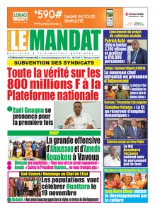 LE MANDAT n°3465 - Du lundi 7 novembre 2022