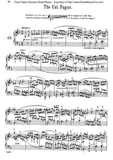 Partition No.22, Book of 22 pièces pour clavecin et Piano, Collections, Domenico Scarlatti
