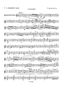 Partition violon, Piano quintette No.1, A minor, Farrenc, Louise