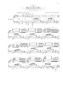 Partition complète, 2 Piano pièces, Barcarole und Tarantelle für Pianoforte