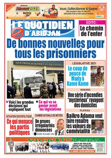 Le Quotidien d’Abidjan n°3006 - du lundi 18 janvier 2021